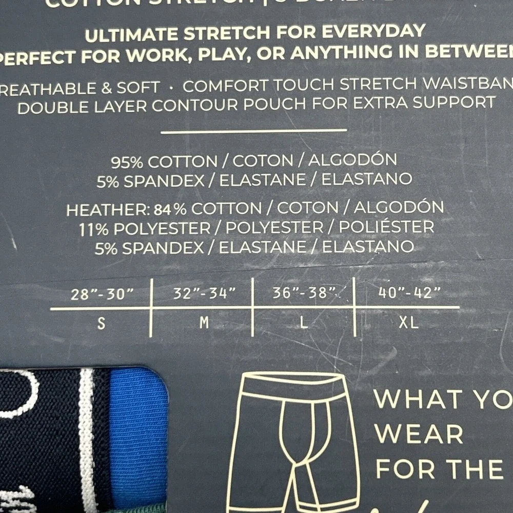 Penguin by Munsingwear 3-pk Boxer Briefs Cotton Stretch Men Small 28-30